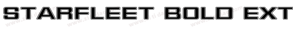 Starfleet Bold Extended BT字体转换